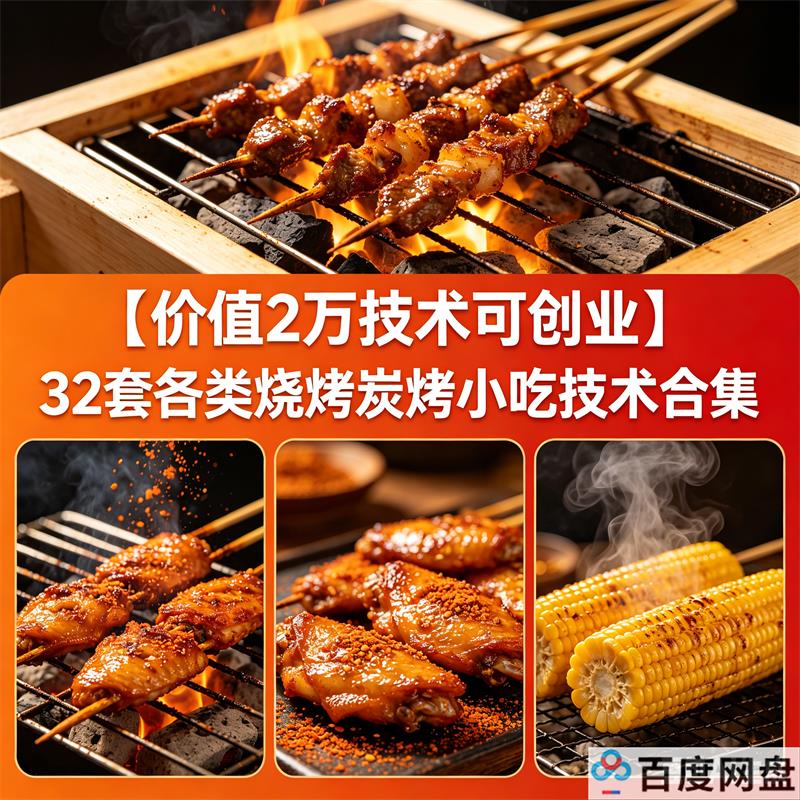 【价值2万技术可创业】32套各类烧烤炭烤小吃技术合集）-中文资源库
