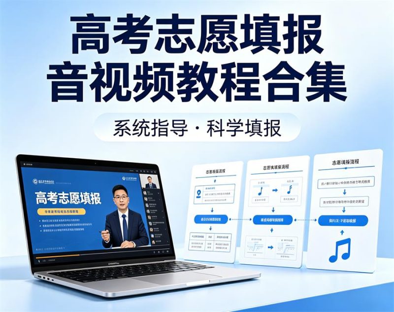 高考志愿填报指南音视频教程合集 MP3+MP4视频教程合集-中文资源库