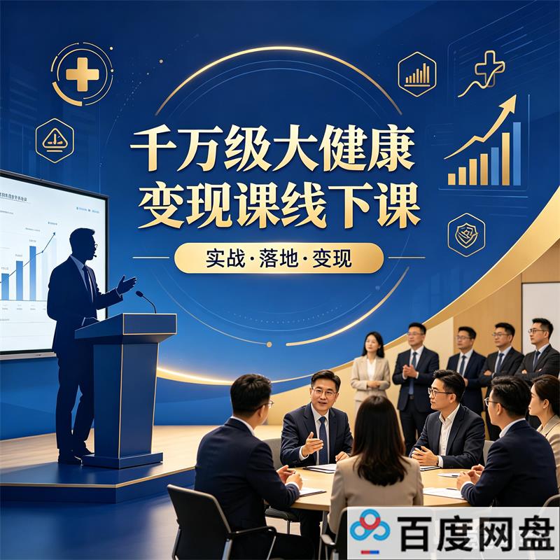 千万级大健康变现课线下课 视频教程百度网盘下载-中文资源库