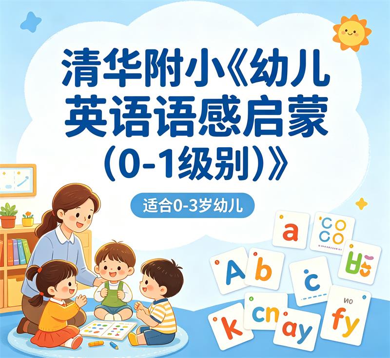 清华附小《幼儿英语语感启蒙 (0-1级别) 》视频教程百度网盘下载-中文资源库