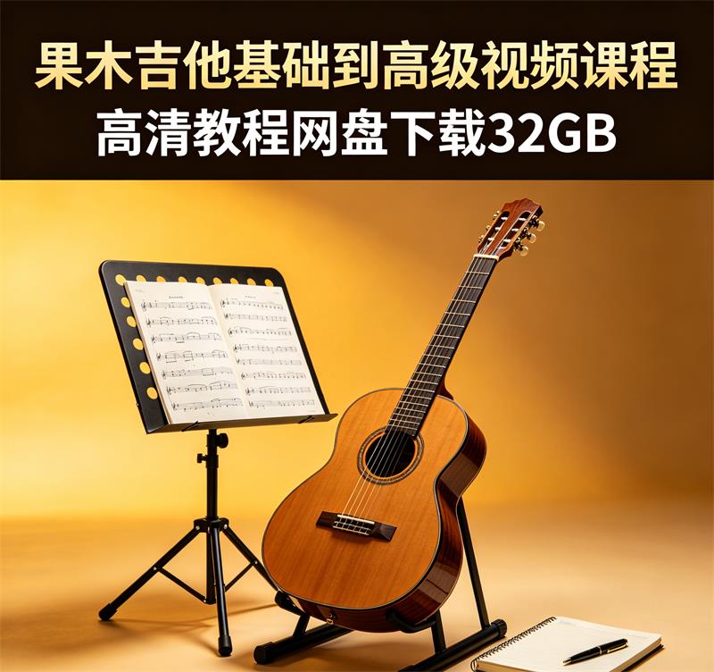 果木吉他基础到高级视频课程 高清教程网盘下载32GB-中文资源库