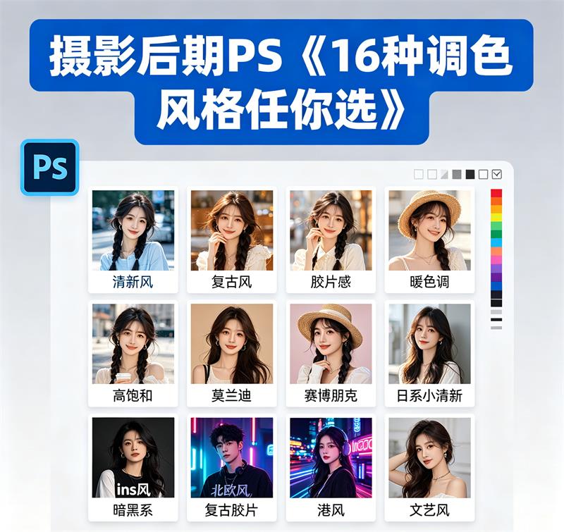 老纳摄影后期PS《16种调色风格任你选》-中文资源库