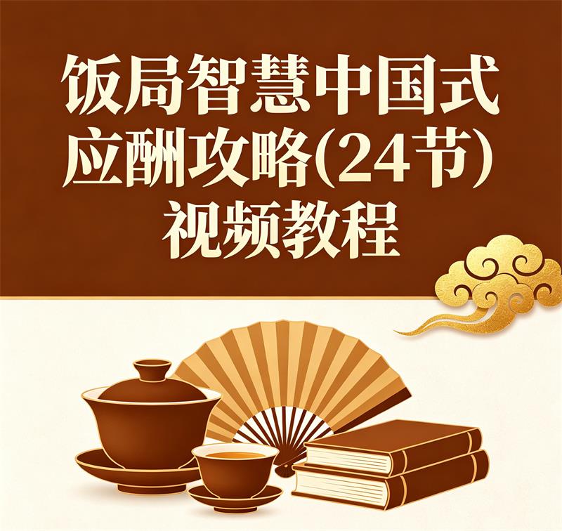 饭局智慧中国式应酬攻略(24节) 视频教程-中文资源库