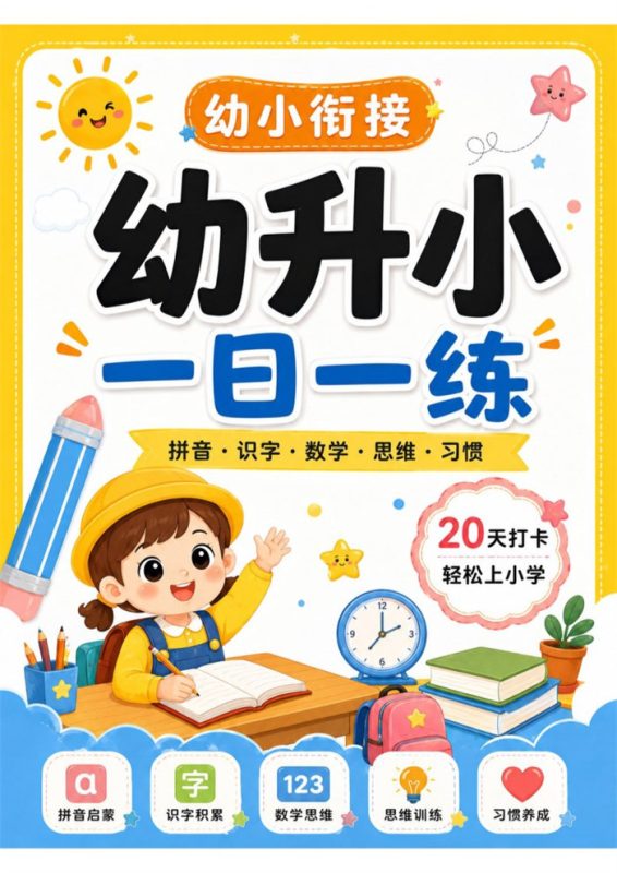【20页完整版】2026秋新版幼小衔接一日一练彩色PPT.pdf-中文资源库