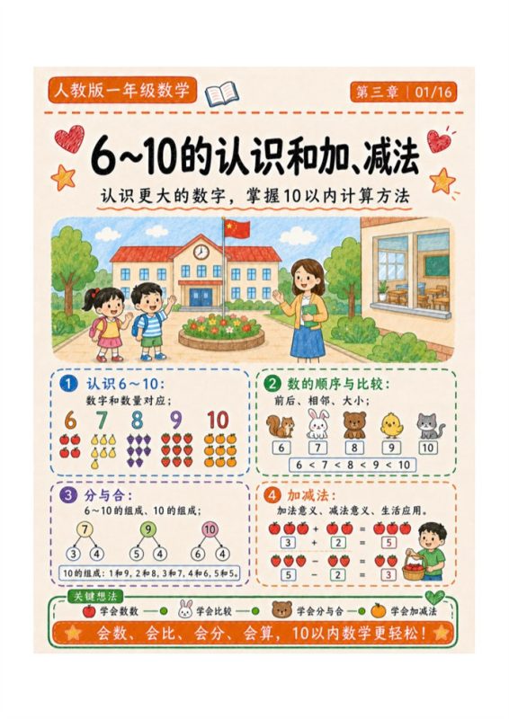 三-【16页高彩版】26秋6~10的认识和加、减法.pdf-中文资源库