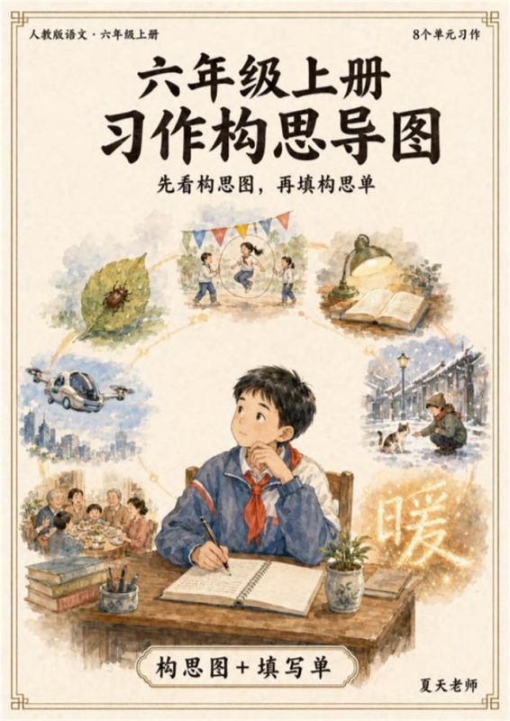 【高彩版20页】26秋六上习作构思图+构思单.pdf-中文资源库