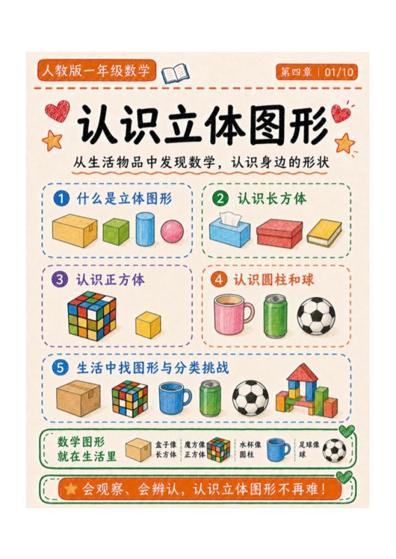 四-【10页高彩版】26秋认识立体图形.pdf-中文资源库