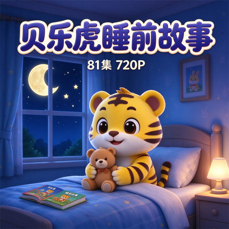 贝乐虎睡前故事 81集合集 1080P高清 2.56GB大小免费观看下载-中文资源库