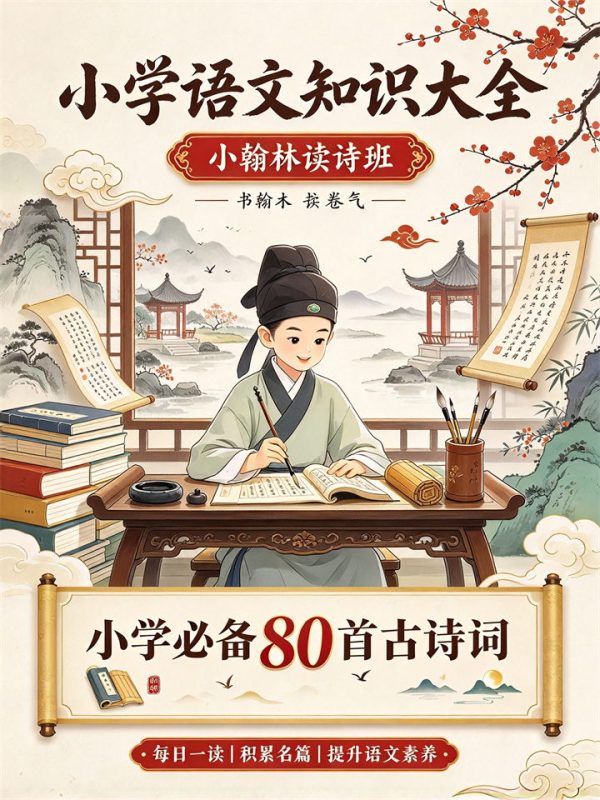 小学语文知识大全—小翰林读诗班:小学必备80首古诗词-中文资源库
