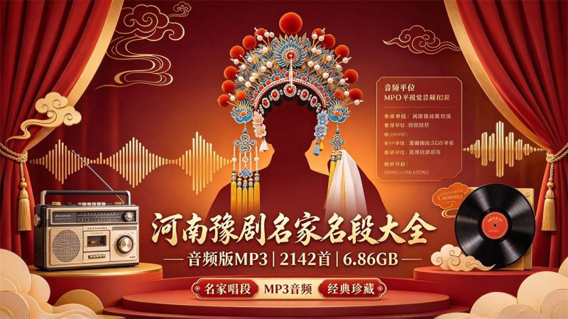 河南豫剧名家名段大全音频版MP3  2142首 6.86GB-中文资源库